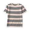 Camicette firmate Camicie T-shirt da donna Dolcevita Maglia di cotone personaggio confortevole classico marrone T-shirt e top da donna Abiti Taglia S -3XL