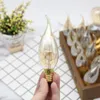Edison Lamp E14 Retro Sentiment Crystal Chandelier Bulb Creative Warm Yellow Lighting