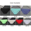 Underpants Men's Sexy Ice Silk Skinny Briefs Comfy Breathable Casual Brief Low-Waist Underwear Men Bikini Soft Homewear M-2XL