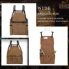 Tool Bag Multifunctional Tool Apron Woodworking Apron Durable Goods Heavy Duty Waxed Unisex Canvas Work Apron Waterproof Apron for Tools 230130