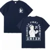 メンズTシャツhasbulla magomedov tシャツロシアブロガーファイティングミーム半袖Tシャツ特大Tシャツ面白いトップスティー230131