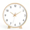 Väggklockor Desktop Clock Ornaments placerade bordsfast trä Studentpendel