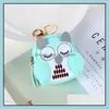 Keychains Bedanyards Creative Cute Owl Small Bag Keychain Mulheres PU CUINHA PULHE CHELIMENTO MAFￍCELA BANDELA DE MENINAS PARA K OTM68