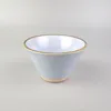 Tasses Soucoupes Style Japonais Bleu Clair Bambou Chapeau Céramique Petite Tasse À Thé Soupe Hirondelle Brute Poterie Littéraire