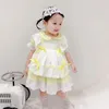 Vestidos de menina menina para crianças boutique roupas meninas roupas espanhol lotia bebê princesa vestidos de aniversário vestido de batismo de aniversário