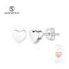 Stud Simple En Acier Inoxydable Boucles D'oreilles Femme Petit Coeur Contracté Mignon Romantique Bijoux Pour Femmes Filles Giftz Drop Delivery Dhdo3