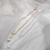 Collane con ciondolo Catena di moda Collana di perle per donna Pendenti con ciondoli in metallo barocco Girocollo Gioielli con perline RegaliPendant Morr22