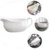 Storage Bottles Gravy Sauce Boat Pitcher Creamer Ceramic Porcelain Dish Dishes Jug Bowl Whiteserving Bowls Minisoy Coffee Dippingseasoning