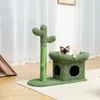 Кошачья мебель Скретчики милый кактус Pet Cat Tree Toy с мячом царапин для кошачьего коття