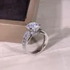 Anneaux de mariage en zircon cubique mignon bijoux à la mode romantique Vintage bandes esthétique Micro pavé cadeau