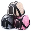 Hondenauto -stoelhoezen Travel Pet Carrier Puppy Cat met buitenzakken voor kleine honden schoudertas zacht huisdieren kennelproducten 3 kleuren