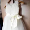 Girl Dresses Flower Dress Party Princess Christening Prom Calf Length Sleeveless For Wedding First Communion Dres