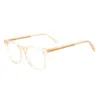 Sunglasses Frames Men And Women Fashion Acetate Glasses Frame Square Full Rim Eyeglasses With Spring Hinge For Rx Myopia Reading Multifocal