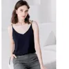 Women's Tanks Camis Sexy Silk Crop Top ube Female Sleeveless Seamless Sports Lingerie Tee Bra Bandeau Tank Sling 230131