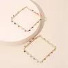 Orecchini a cerchio geometrici pendenti per donna Fashion Stud Rhombus fatti a mano Boho Bead 2023 gioielli femminili