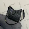 Donna Vinatge Pelle Di Vitello Hobo Nero Croissant Borse Vera Pelle Tracolla Regolabile Borse A Tracolla Crossbody Designer Di Lusso Borsa Da Esterno 22X20X6CM