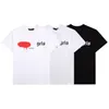 Camisetas de verano Plam Camisetas para hombre Mujeres Ángeles Diseñadores Camisas Moda Tops Hombre Casual Algodón Volver Carta Camisa Pantalones cortos Camisetas de manga Más de tamaño1