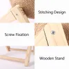 Cat Furniture Scratfer Scratcher Toy Toy Pet Ball Scratfer Ball Hitten Sisal Rope Rope Scraper Scraper Wear-Claw Sharper Furniture Protector 230130