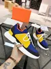 Perfect Men Sneakers Shoes Expert Mesh Sporty Knit Calfskin Leather Technical Technical Technical Man Top Qualit