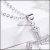 Pendanthalsband korsar Jesus Gold Sliver Diamond Intay Necklace f￶r m￤n och kvinnor smycken Tillbeh￶r Fashion 7 6JH Q2 Drop Deliver DHGHP