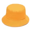 Cappello da pescatore tinta unita per bambini cappello estivo da spiaggia per adulti cappello da pescatore normale unisex bianco df012