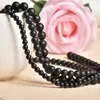 Beads Black Frosted Agate Size for 6/8/10/12mm إكسسوارات مجوهرات مختلفة 16 بوصة H742