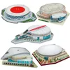 Link 2 klasyczny jigsaw DIY 3D Puzzle World Football Stadium European piłka nożna Zgromadzone modele Building Puzzle For Puzzle For Children