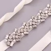 Wedding Sashes Topqueen S432 Plus size decoratieve riemen Rhinestone en Pearl voor jurken feestvrouwjes lovert