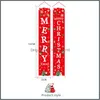 Christmas Decorations Couplet Flag Banner Wall Pendants Door Hanging Couplets Xmas Party Supplies Outdoor Garden Parties Decoration Dh9Td