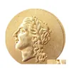 芸術品と工芸品 G30シラキュース シチリア 310Bc 本物の古代ギリシャのエレクトラム コイン ドロップ配信 ホーム ガーデン Dh6Gk