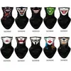 Bandanas 3d Ghost Neck Bandana Joker Venom Triangle Face Masks ao ar livre Ciclismo Camuflagem Camuflage Gaiter Women Skull Shield