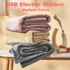 Blankets USB Electric Blanket Heater Soft Thicker Heating Bed Warmer Thermostat Mat For Home Office Car