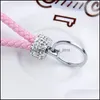 Party Favor Diamond Incrusted Key Pendant Creative Ring Chain Fashion Accessories Lagen Small Presents WQ640 Drop Delivery Home Garden Dhyrz