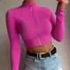 T-shirt Femme Sexy Crop Top Femmes T-shirts Basic T-shirts courts Mode Printemps Été Tops Street Casual Tees Club Femme G2093 230130