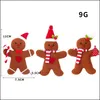 Weihnachtsdekorationen Lebkuchenmann Anhänger Dekoration Kekspuppe Plüsch Weihnachtsmann Baum Widget Ornamente Weihnachtsbedarf auf dem Seeweg Pae11169 Oti1Y