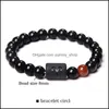 Beaded Strands 12 Zodiac Signs Bracelet Stone Beads Couple Bracelets Cancer Leo Virgo Libra Friend Constellation For Men Women 135 Dhbkk