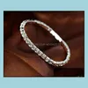 Charm Bracelets Bracelet For Women Wedding Bangles Gold/Sier P Bling Wristband Elastic Drop Delivery Jewelry Dhail