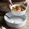 Skålar kreativ keramisk skål specialformad soppa stor fruktsallad västerländsk grönsakskok