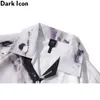 Men's Casual Shirts Dark Icon Vintage Street Short Sleeve Summer Thin Material Hawaiian Shirt Man Blouse Male Top 230130