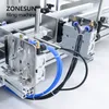 ZONESUN Filling Machine Automatic 2 Heads Hand Sanitizer Perfume Gel Liquid Mineral Water Juice Milk Wine Bottle Packing Filler