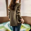 Damespakken Brown Trench Suit jas Women's herfst 2023 Casual temperament high-end blazer bovenaan jassen Cardigan