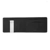 Storage Boxes Fashion Solid Men's Thin Bifold Money Clip Leather Wallet With A Metal Clamp Female ID Purse Cash Holder