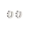 Boucles d'oreilles créoles tendance en Zircon Double couche pour femmes et filles, bijoux coréens, cadeaux d'anniversaire pour fête de mariage, EH541