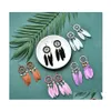 Dangle Lustre Creative Dream Catcher Longue Boucles D'oreilles En Plumes Pour Les Femmes Gland Boucle D'oreille Ethnique Indien Bijoux Drop Delivery Dhybi