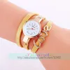 Armbandsur 100 st/lot mini läderband wrap runt lady watch elegance kvarts kärlek bälte armbandsur för kvinnor