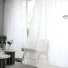 Curtain Plain Sheer Home Decor 2 Panels Size 137cm Window Net Voile Curtains Textile