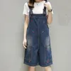 Kvinnors jumpsuits rompers Dungarees Female Loose Solid Jumpsuit Casual Short Jean Cherry Brodery 2023 For Women Ta875 Women's