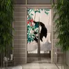 Curtain Japanese Natural Scenery Door Bedroom Kitchen Partition Half Panel Home Decoration Blackout