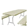 Table Cloth Comfortable Easy Clean Outdoor Picnic Waterproof Dining Room Polyester Park Indoor Bench Er Home Decor Drop Delivery Gar Otk2N