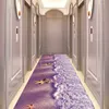 Carpets Wedding Lobby Floral Rose Carpet Hallway Runners Coffee Table Blanket Pastoral Style Cushion Corridor Non-Slip Decor